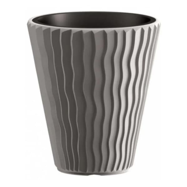 Saksija PROSPERPLAST Sandy 30x33cm kameno siva 0