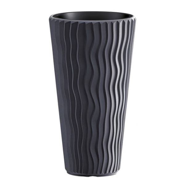 Saksija PROSPERPLAST Sandy slim 30x52cm antracit 0