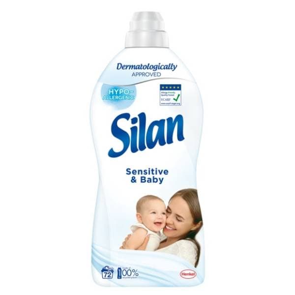 SILAN Sensitive & baby omekšivač za veš 72 pranja (1,8l) 0