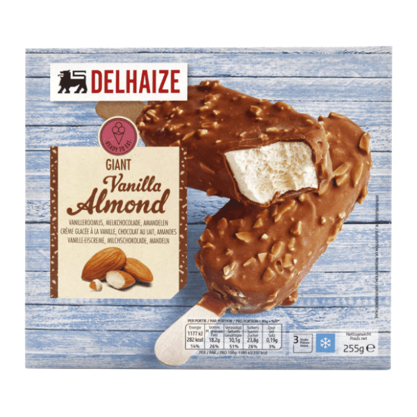 Sladoled DELHAIZE almond 255g 3kom 0