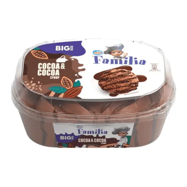 Sladoled FAMILIA cocoa & cocoa sirup 900ml 0