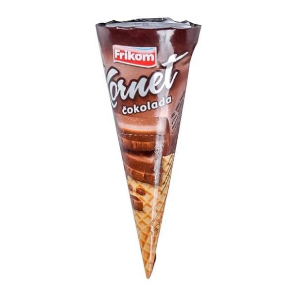 Sladoled FRIKOM čokolada kornet 70g 0