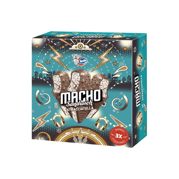 Sladoled FRIKOM Macho stracatela sendvič 3x129ml 0
