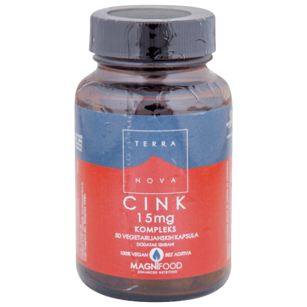 TERRANOVA Cink kapsule 15mg 50kom 0