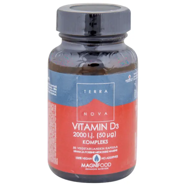 TERRANOVA Vitamin D3 2000IJ kapsule 50kom 0
