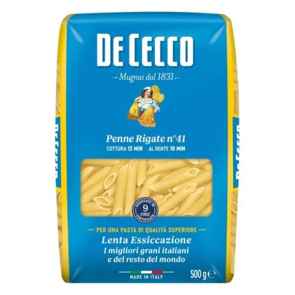 Testenina DE CECCO Penne rigate 500g 0