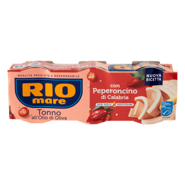 Tunjevina RIO MARE komadi sa ljutom paprikom 3x65g 0