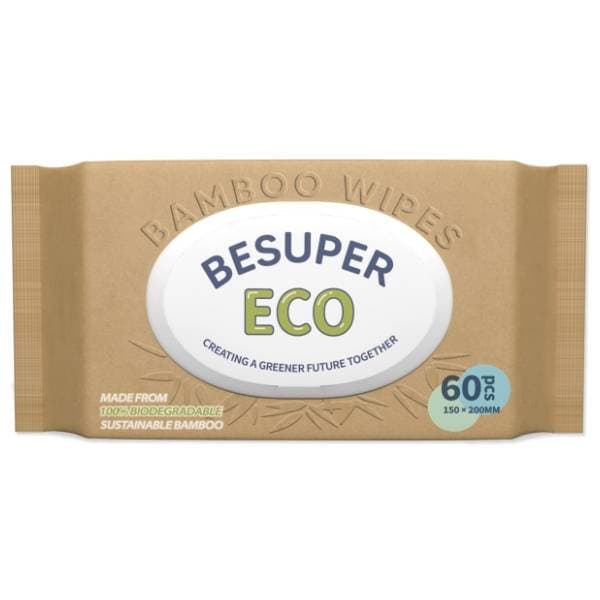 Vlažne maramice BESUPER Eco bamboo 60kom 0