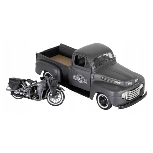 Auto 1:24 1948 Ford F-1 Pickup + 1942 WLA Flathead MAISTO 0