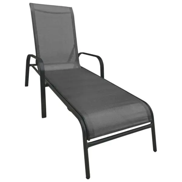 Baštenska ležaljka MAKAO TT 710030 200x67x44cm siva 0