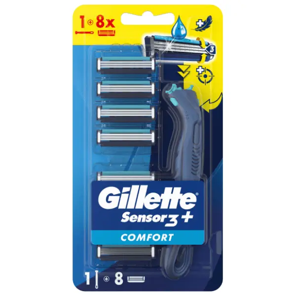 Brijač GILLETTE Sensor3 1kom + drška Comfort + 8 dopuna 0