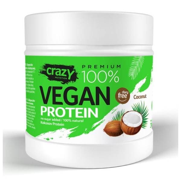CRAZY NUTRITION vegan protein kokos 300g 0