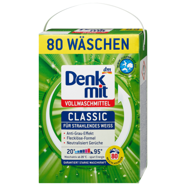 DENKMIT Classic deterdžent za beli veš 80 pranja (5,2kg) 0