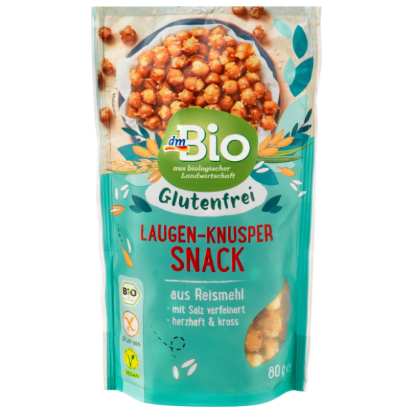 DM BIO hrskave slane grickalice bez glutena 80g 0
