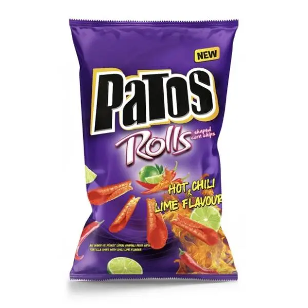 Čips PATOS Rolls chili lime 90g 0
