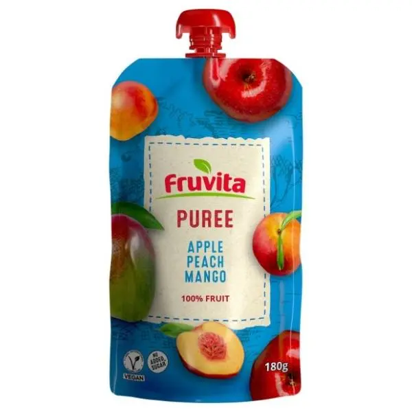 FRUVITA voćni pire jabuka breskva mango 180g 0