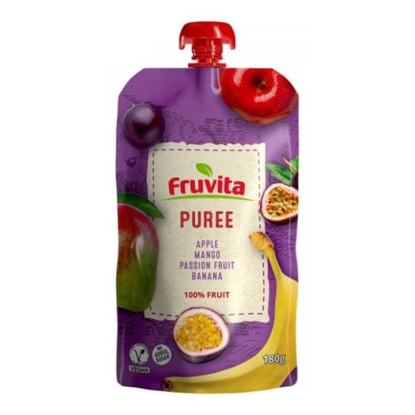 FRUVITA voćni pire jabuka mango marakuja banana 180g 0
