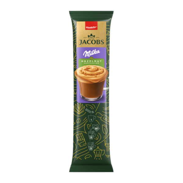 Instant kafa JACOBS Milka cappuccino hazelnut 16,5g 0
