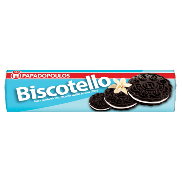 Keks BISCOTELLO sendvič vanila 200g 0