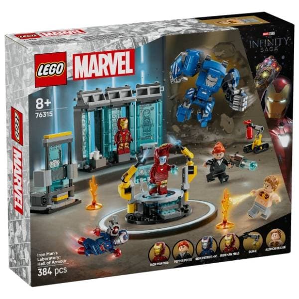 LEGO Marvel Ajronmenova laboratorija dvorana oklopa 76315 0