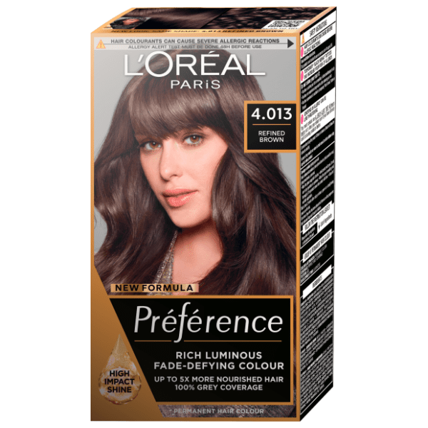 L'OREAL Preference farba za kosu 4.013 refined brown 0