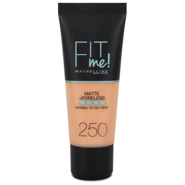 MAYBELLINE Fit me matte tečni puder 250 sun beige 30ml 0