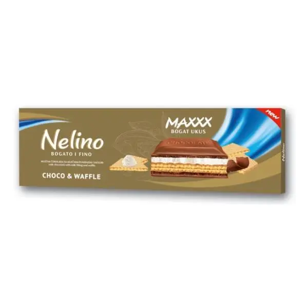 Mlečna čokolada NELINA waffle 190g 0