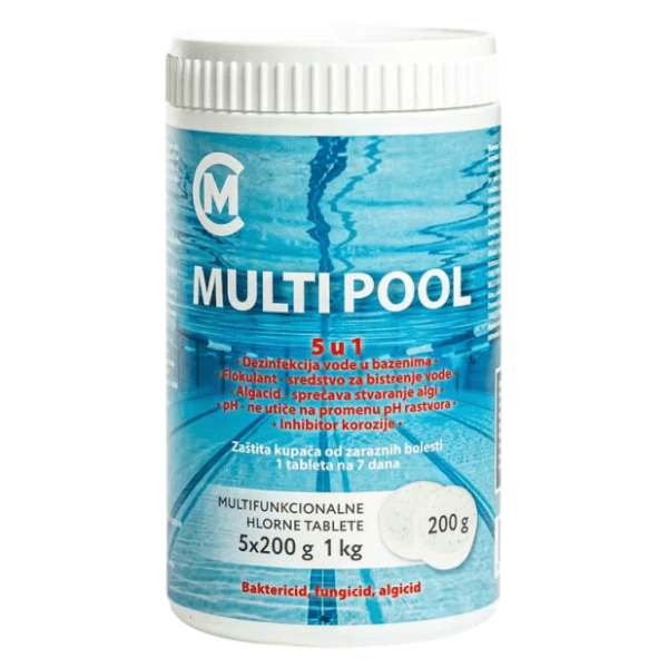 MULTICOM tabele za bazen Multi pool 5kom 1kg 0