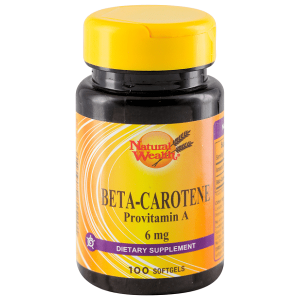 NATURAL WEALTH Beta carotene provitamin A 6mg 100kom 0