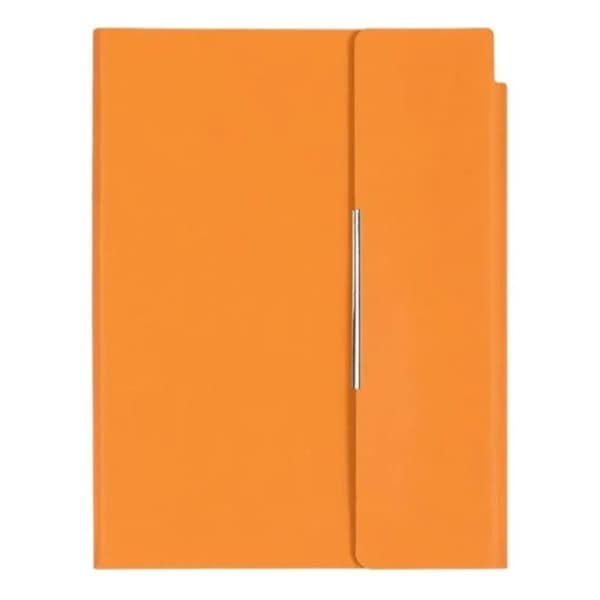 Notes sa magnetnim preklopom A5 Velvet narandžasti 0