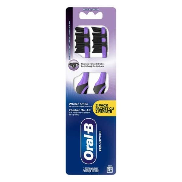 ORAL B Pro 3D whiteing charcoal četkica za zube 2kom 0
