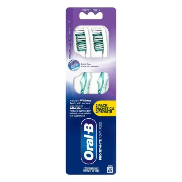 ORAL B Pro 3D advanced whitening četkica za zube 2kom 0