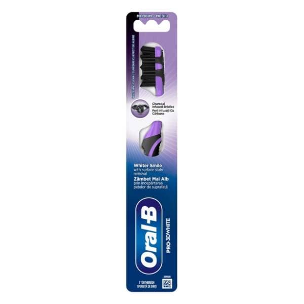 ORAL B Pro 3D whitening charcoal četkica za zube 1kom 0
