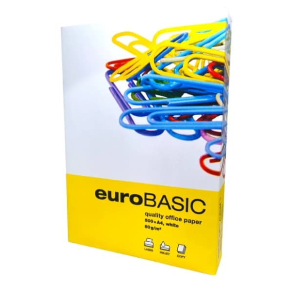 Papir fotokopir A4 EUROBASIC 80g 500 listova 0
