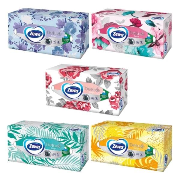 Papirne maramice ZEWA deluxe design kutija 90kom 1