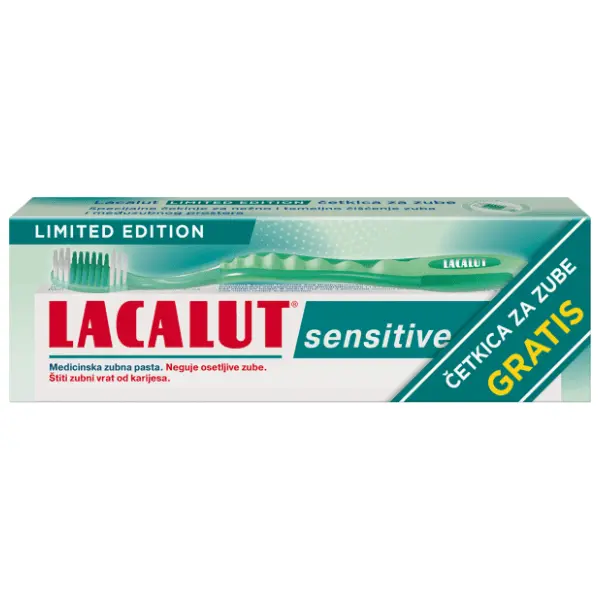 Pasta LACALUT Sensitive 75ml + četkica za zube gratis 0