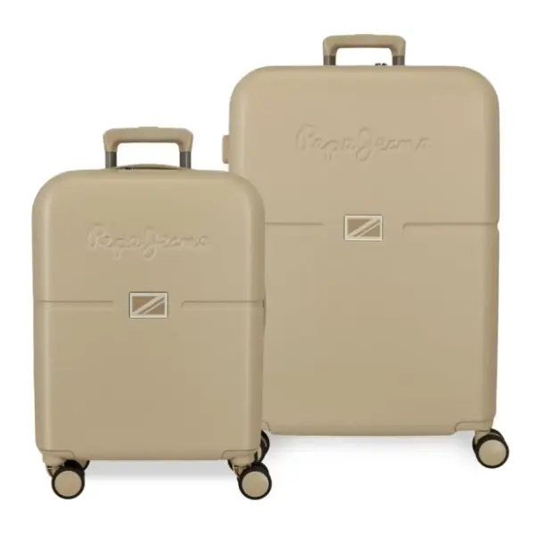 PEPE JEANS set kofera champagne 2kom 0