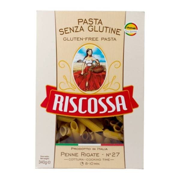RISCOSSA Penne rigate testenina bez glutena 340g 0
