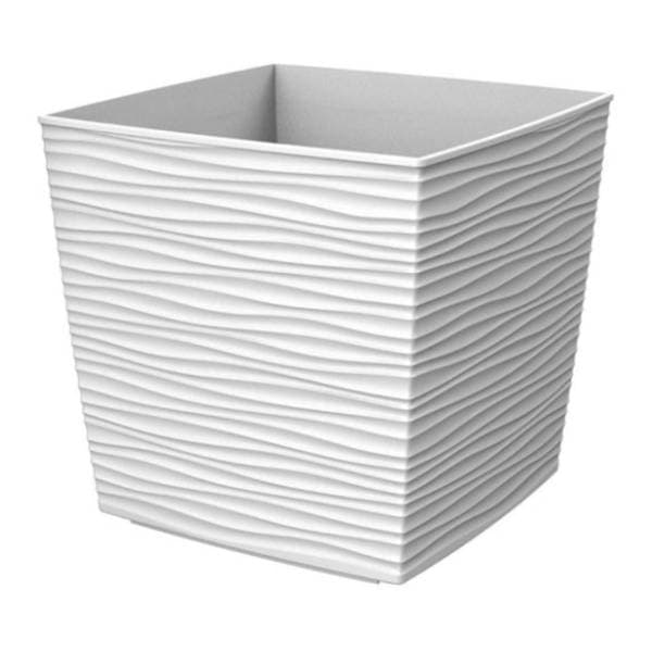 Saksija GARDINO Finesa kvadrat 20x20x17,3cm bela 0