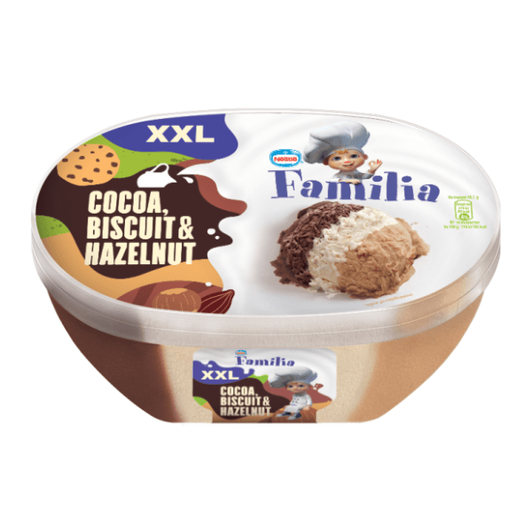 Sladoled FAMILIA 3in1 choco 900ml 0
