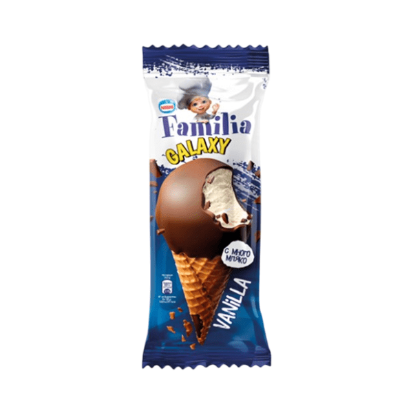 Sladoled FAMILIA Hit vanila kornet 114ml 0