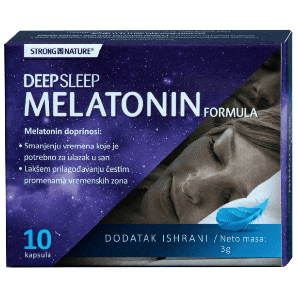 STRONG NATURE Deep sleep melatonin formula 10kom 0