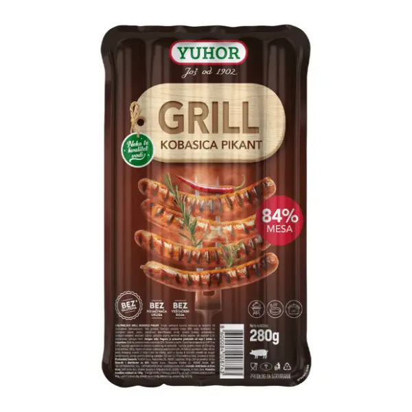 YUHOR grill kobasica pikant 280g 0