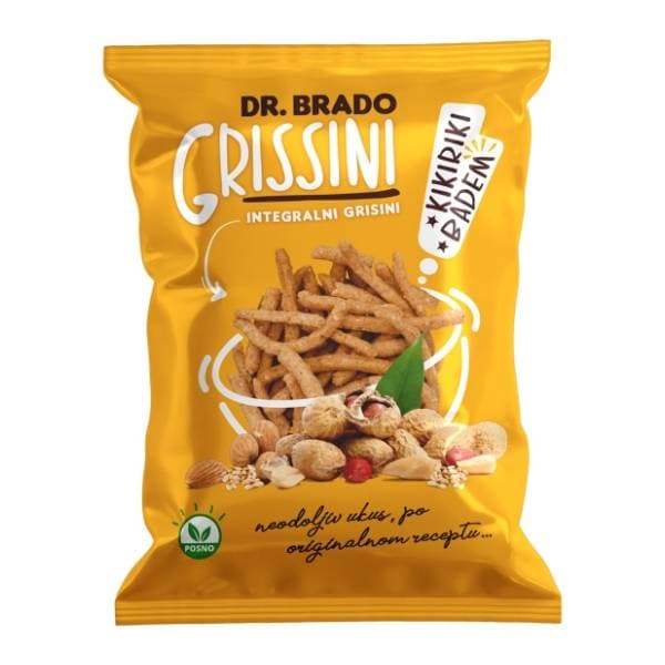 DR. BRADO grisini integralni badem kikiriki & susam 70g 0