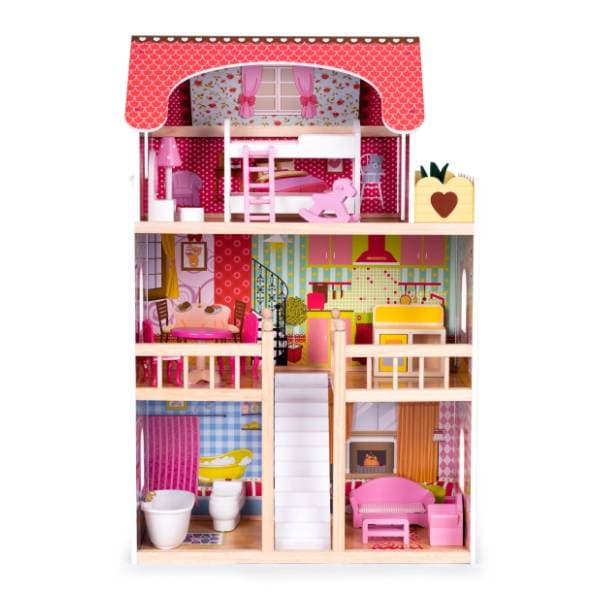Drvena kućica za lutke na 3 sprata ECO TOYS 0