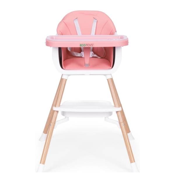 ECO TOYS hranilica za bebe 2u1 pink 0