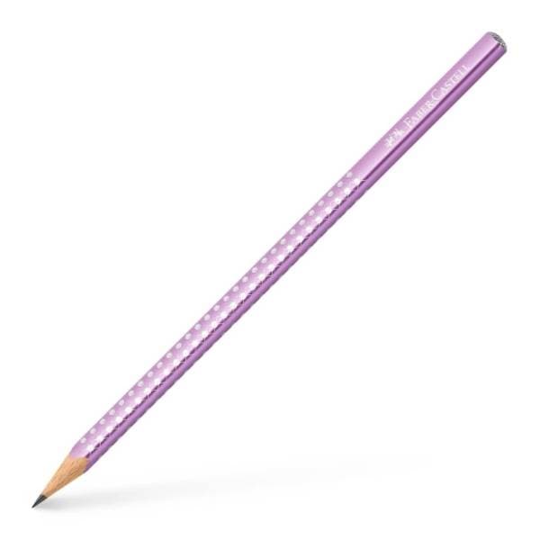 Grafitna olovka FABER CASTELL grip sparkle HB violet metallic 0