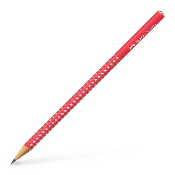 Grafitna olovka FABER CASTELL sparkle HB candy cane red 1kom 0