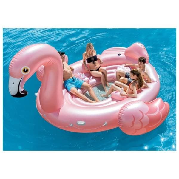 INTEX dušek za vodu Flamingo party Island 422x373x185cm 2
