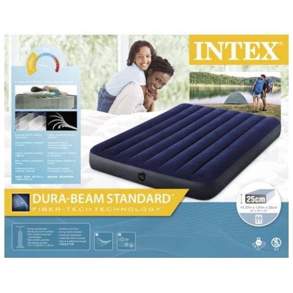 INTEX dušek na naduvavanje Downy 137x191x25cm 1